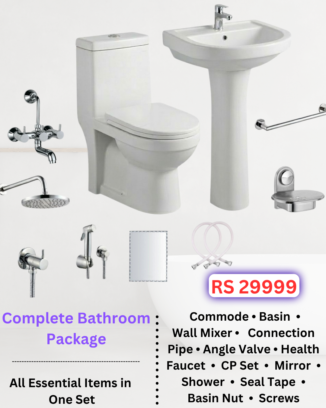 Complete Bathroom Combo – Economy 